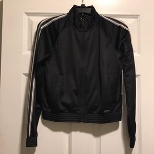 NWT Black Track Zip Up Workout Jacket Athletic